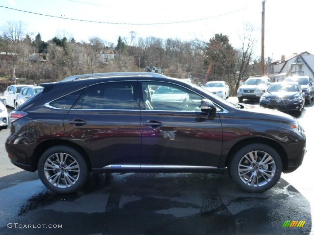 2013 RX 450h AWD - Fire Agate Pearl / Saddle Tan/Espresso Birds Eye Maple photo #5