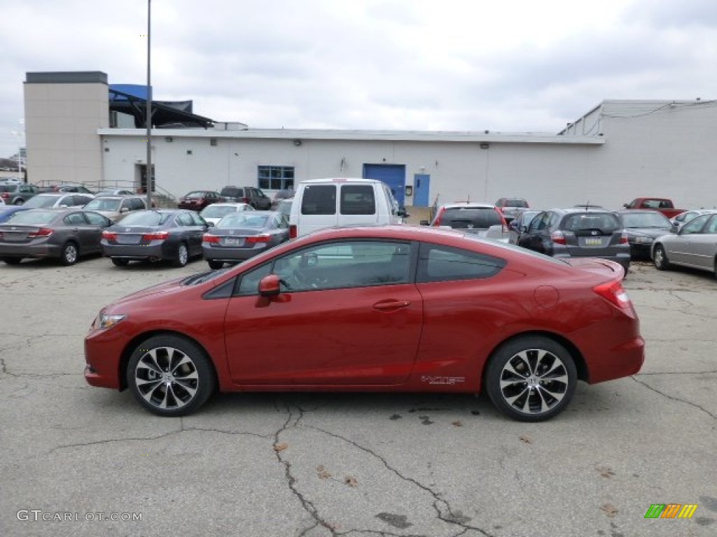 Sunburst Orange Pearl 2013 Honda Civic Si Coupe Exterior Photo #77152235