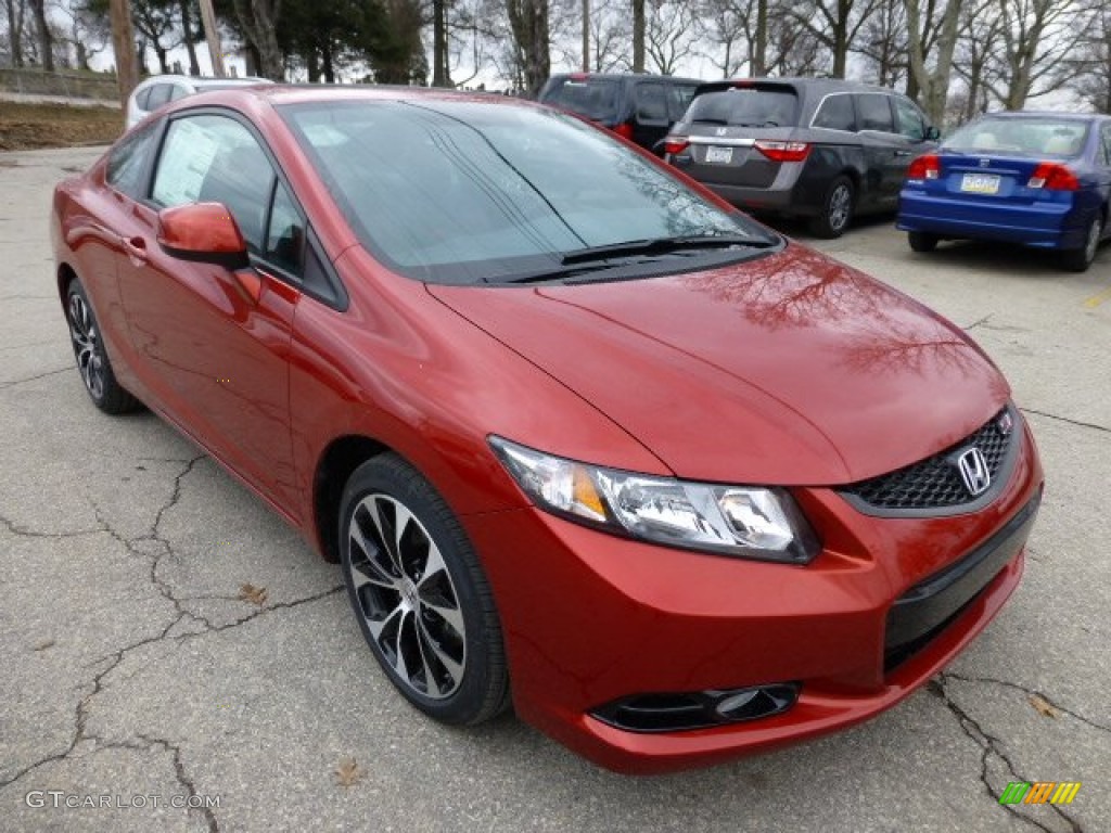 Sunburst Orange Pearl 2013 Honda Civic Si Coupe Exterior Photo #77152325