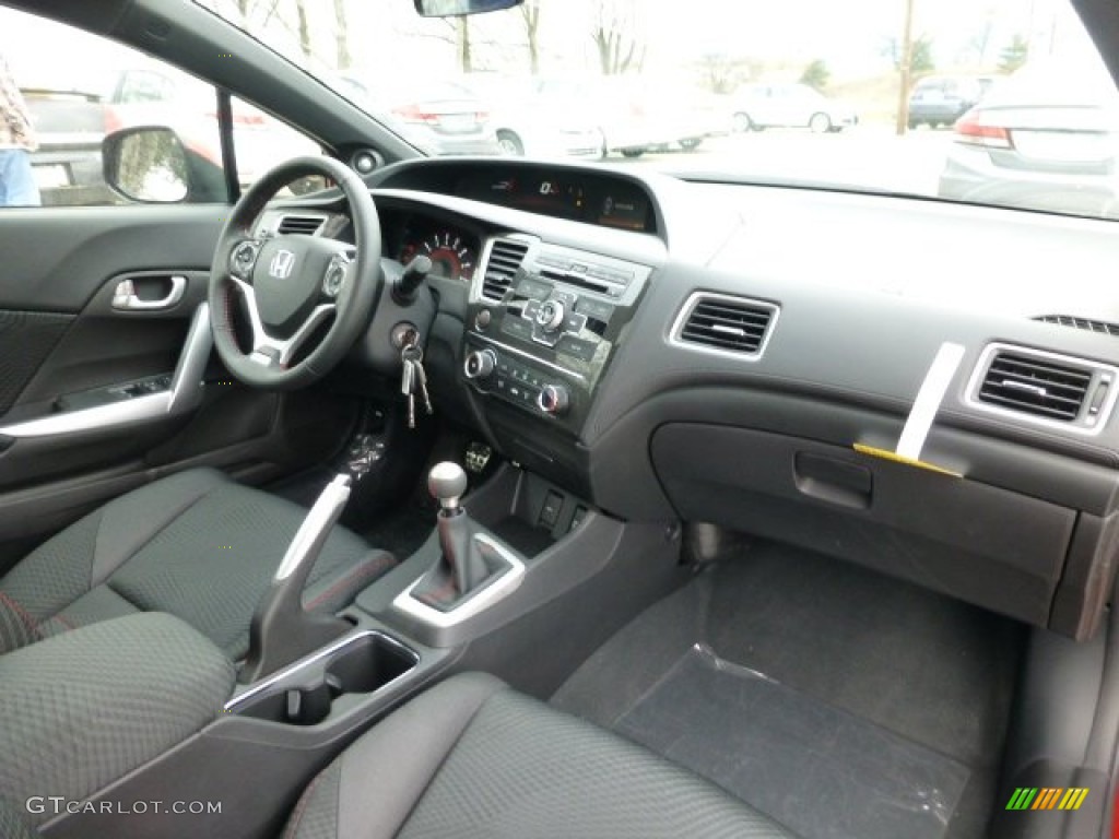 2013 Honda Civic Si Coupe Black Dashboard Photo #77152406
