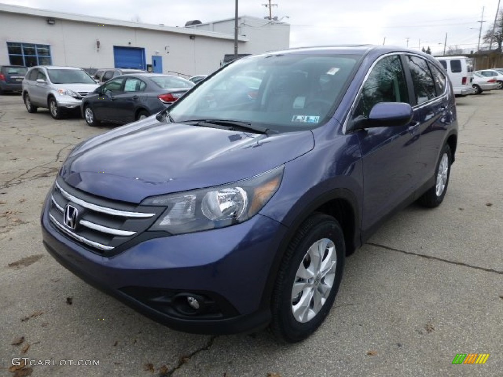 2013 CR-V EX AWD - Twilight Blue Metallic / Gray photo #8