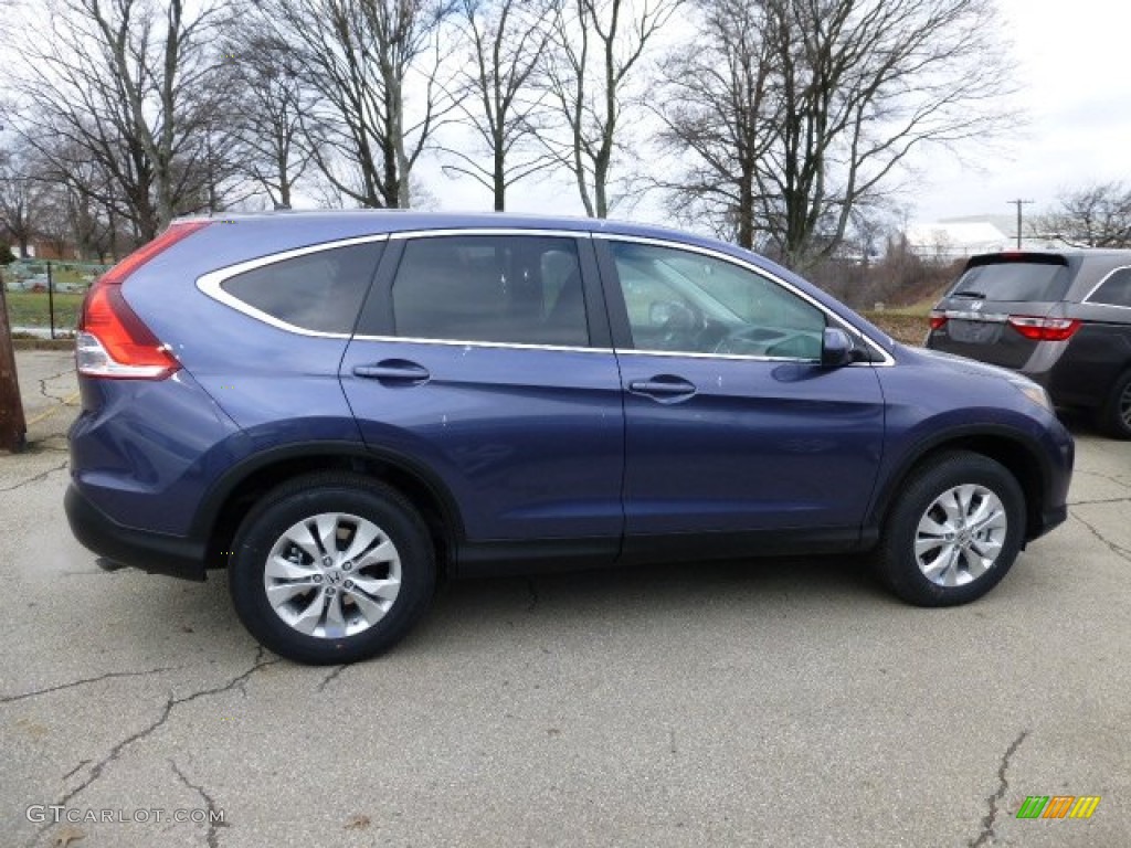 2013 CR-V EX AWD - Twilight Blue Metallic / Gray photo #5