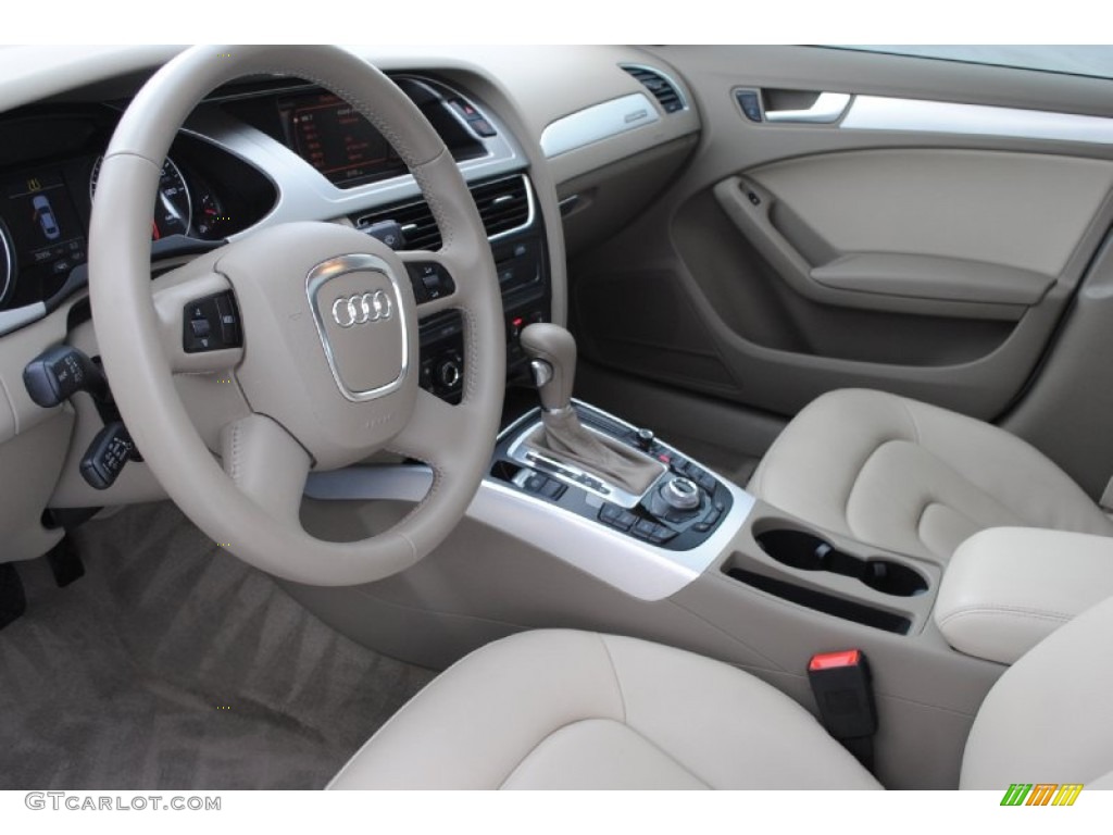 Cardamom Beige Interior 2009 Audi A4 3.2 quattro Sedan Photo #77153583