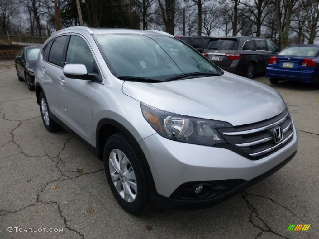 2013 CR-V EX-L AWD - Alabaster Silver Metallic / Black photo #6