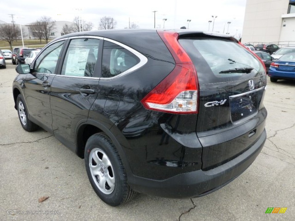 2013 CR-V LX AWD - Crystal Black Pearl / Black photo #2