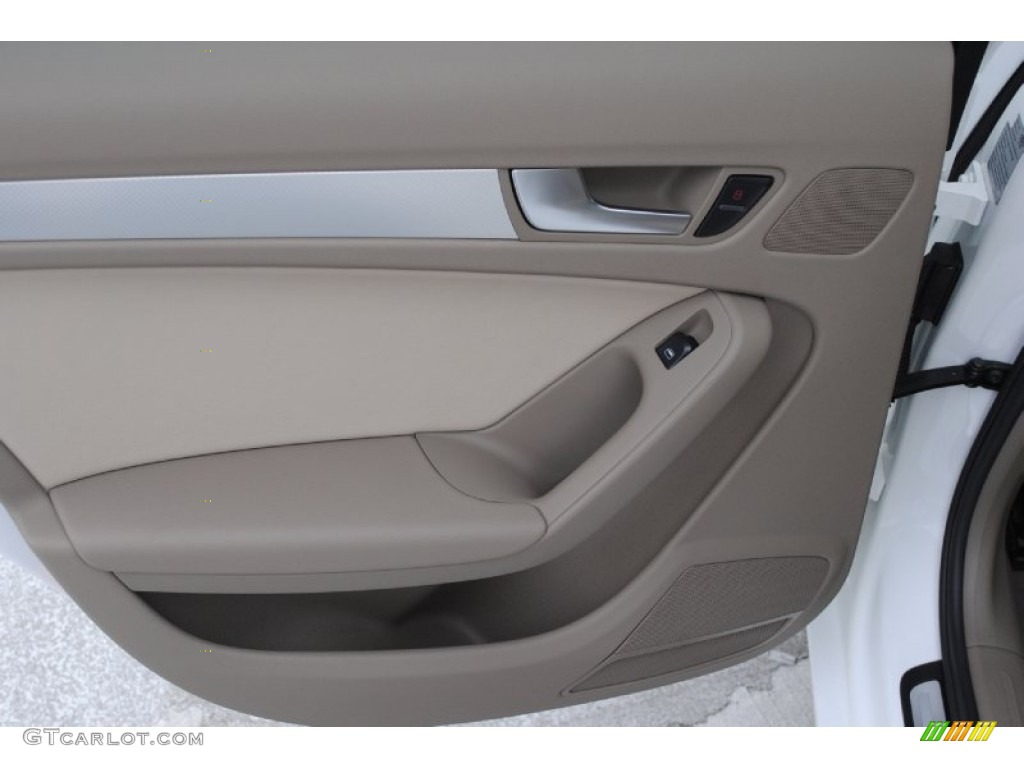 2009 Audi A4 3.2 quattro Sedan Cardamom Beige Door Panel Photo #77153944