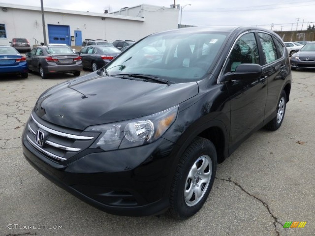 2013 CR-V LX AWD - Crystal Black Pearl / Black photo #8
