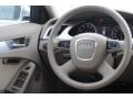 Cardamom Beige Steering Wheel Photo for 2009 Audi A4 #77154023