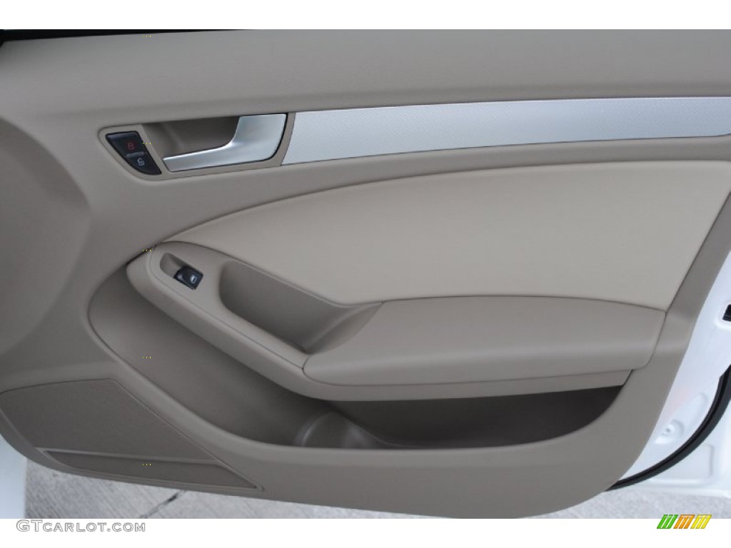 2009 Audi A4 3.2 quattro Sedan Cardamom Beige Door Panel Photo #77154092