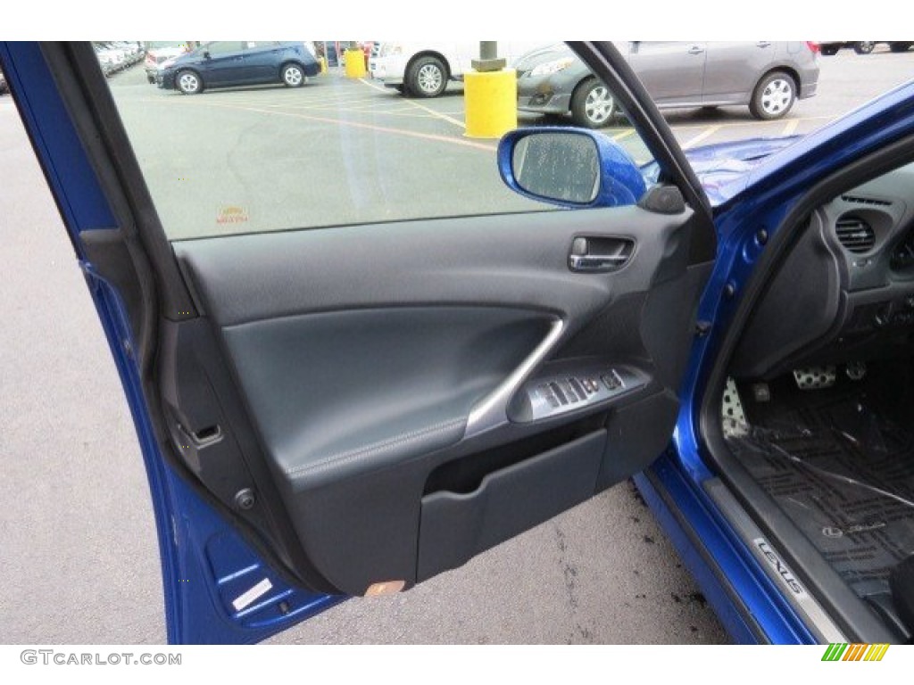 2011 Lexus IS 250 F Sport Black Door Panel Photo #77154365