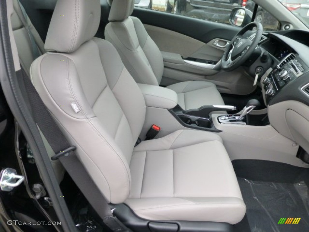 Gray Interior 2013 Honda Civic EX-L Coupe Photo #77154657