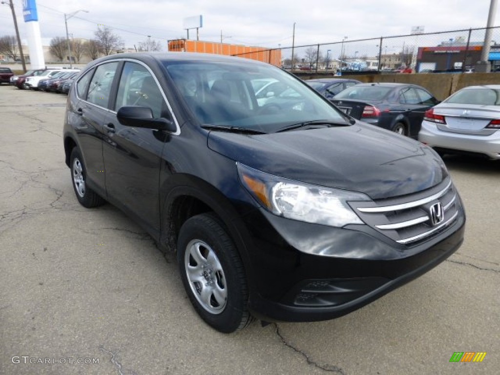 2013 CR-V LX AWD - Crystal Black Pearl / Black photo #6