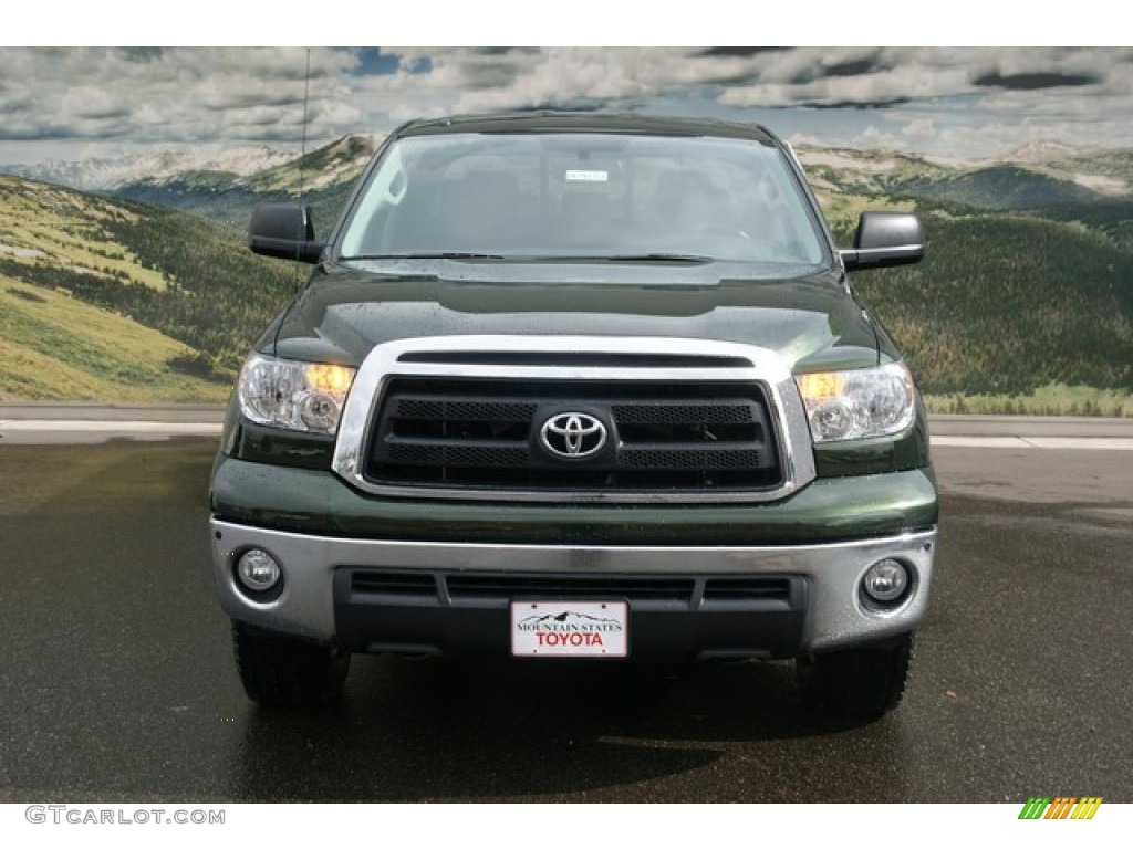 2013 Tundra Double Cab 4x4 - Spruce Green Mica / Black photo #3