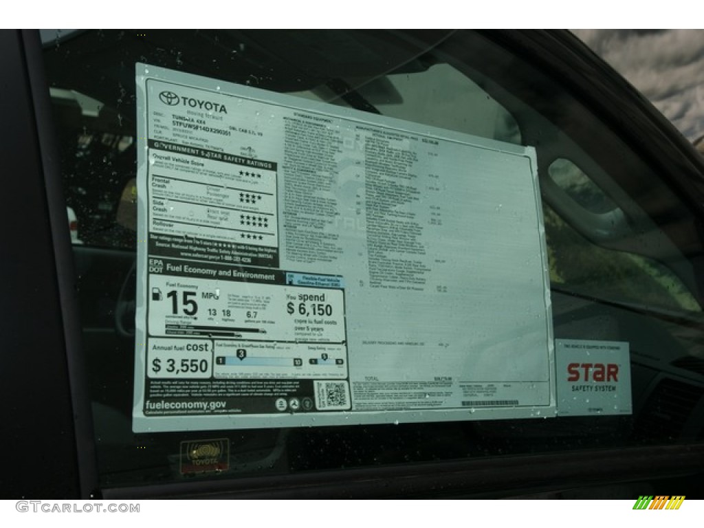 2013 Toyota Tundra Double Cab 4x4 Window Sticker Photo #77155055