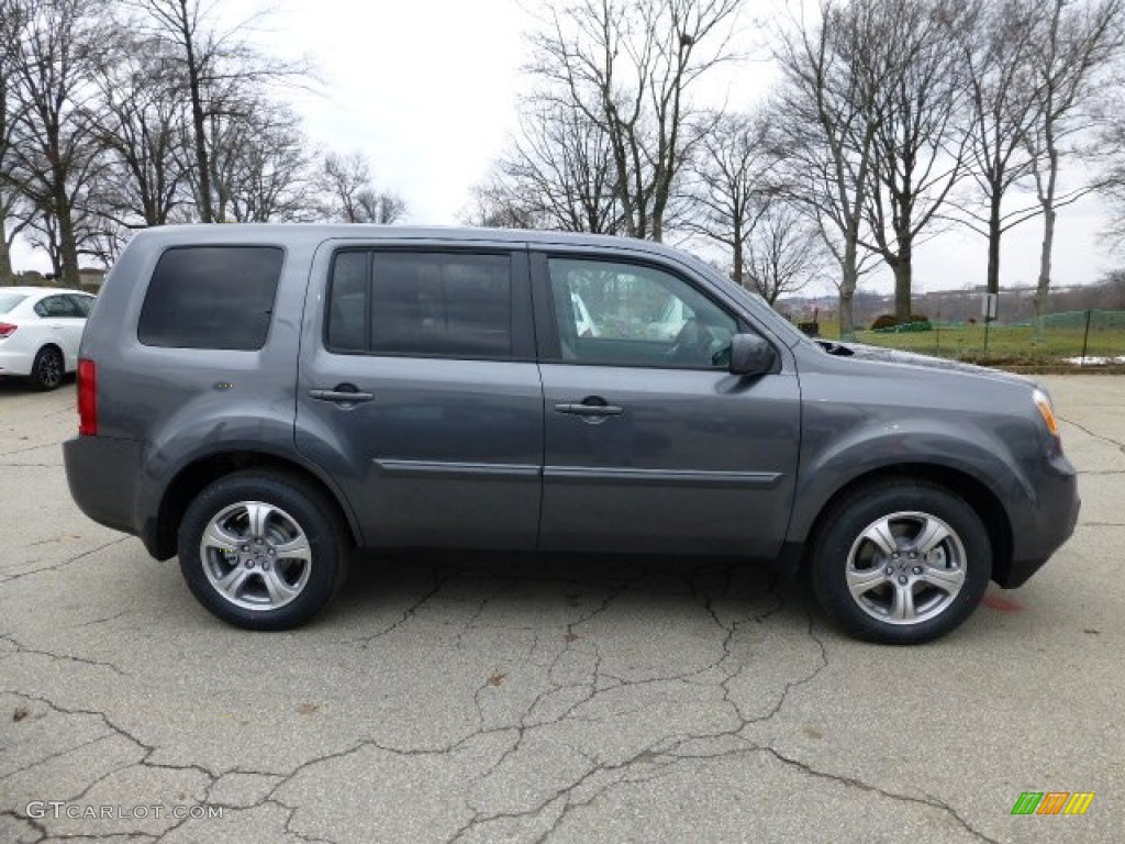 2013 Pilot EX 4WD - Polished Metal Metallic / Gray photo #5