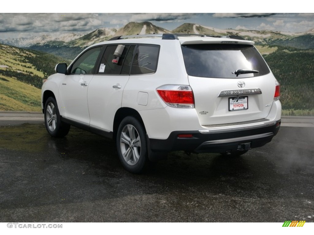 2013 Highlander Limited 4WD - Blizzard White Pearl / Ash photo #2