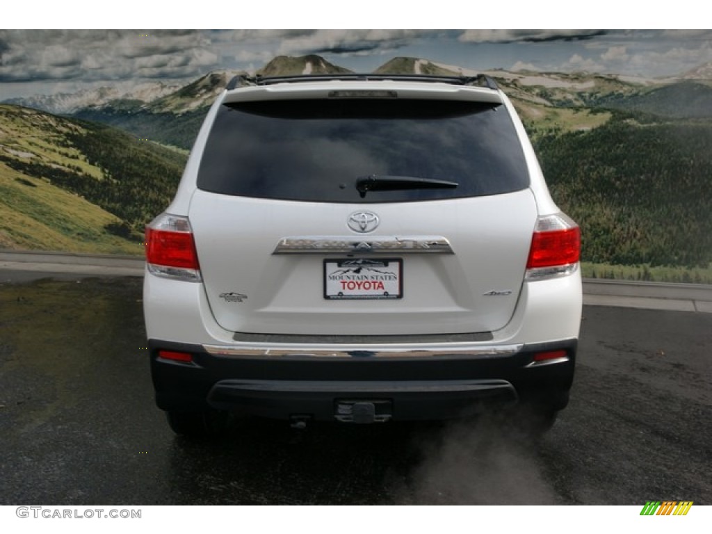 2013 Highlander Limited 4WD - Blizzard White Pearl / Ash photo #4