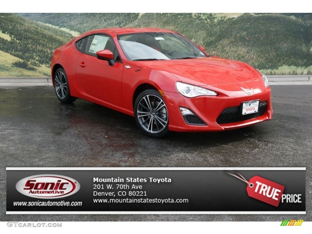 2013 FR-S Sport Coupe - Firestorm Red / Black/Red Accents photo #1