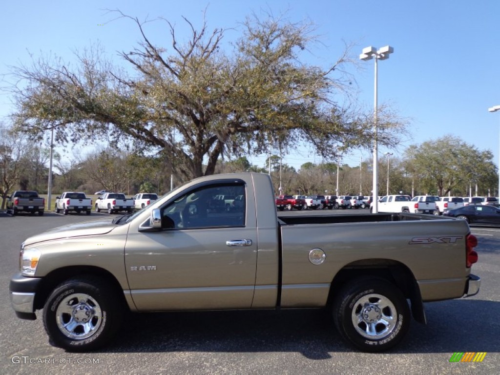 2008 Ram 1500 ST Regular Cab - Light Khaki Metallic / Khaki photo #2