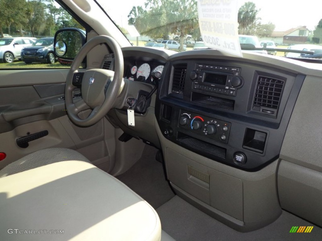 2008 Ram 1500 ST Regular Cab - Light Khaki Metallic / Khaki photo #10