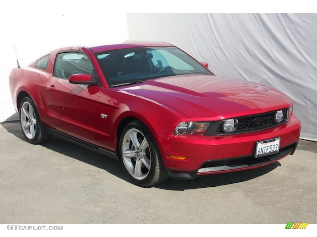 Red Candy Metallic 2010 Ford Mustang GT Premium Coupe Exterior Photo #77157149