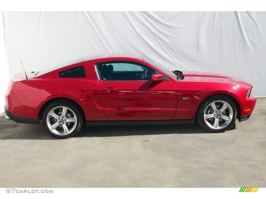 2010 Mustang GT Premium Coupe - Red Candy Metallic / Charcoal Black photo #10