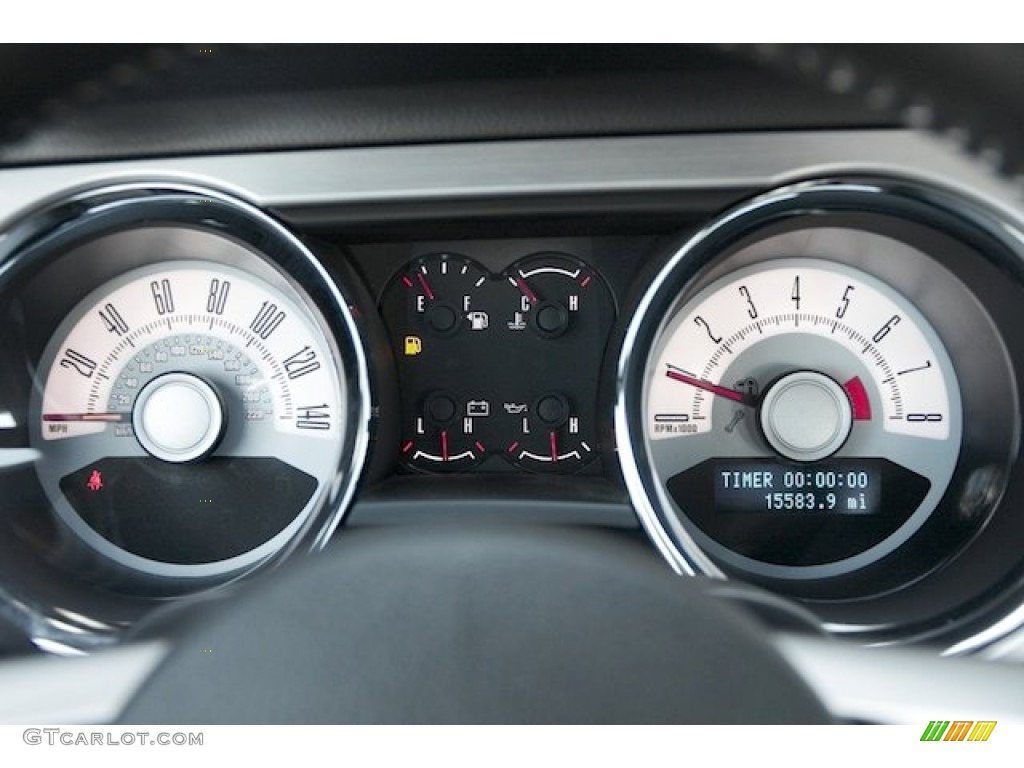 2010 Ford Mustang GT Premium Coupe Gauges Photo #77157365