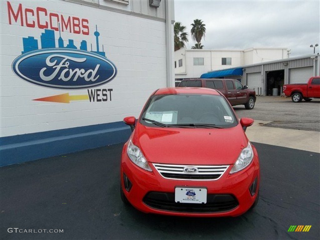 Race Red Ford Fiesta