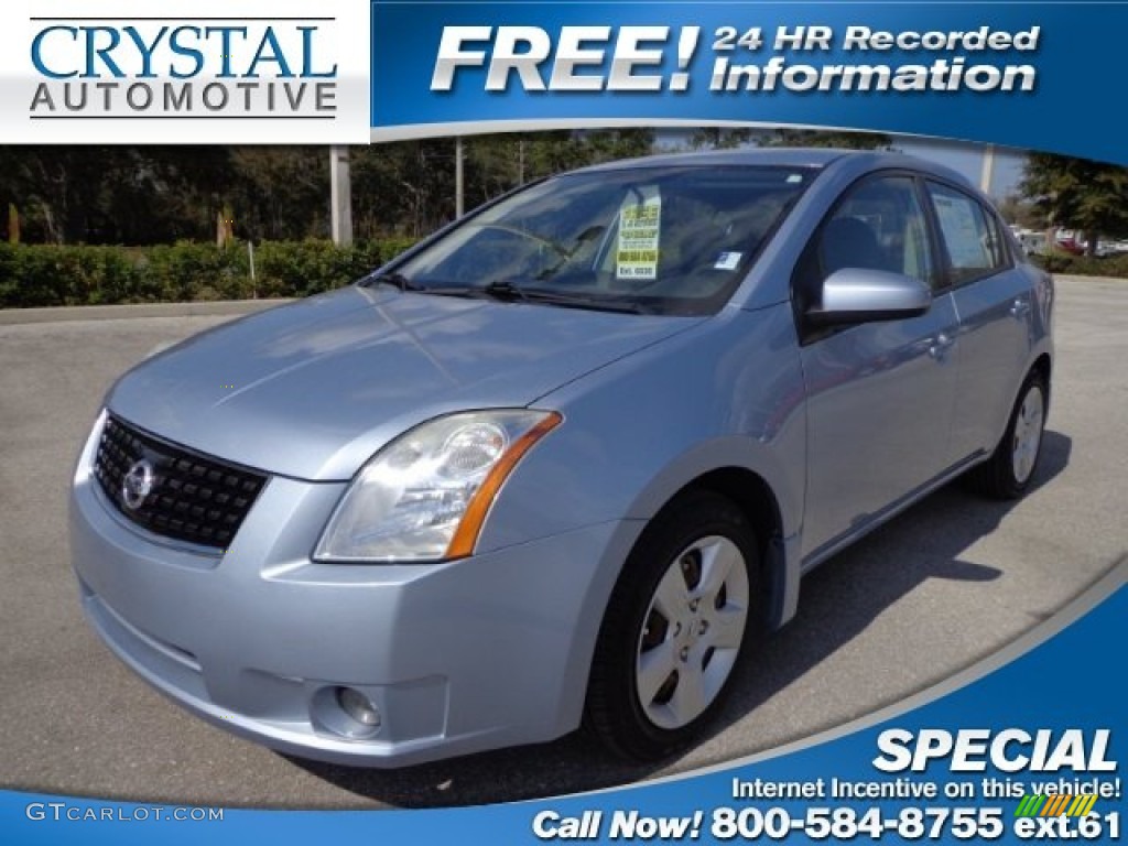 Arctic Blue Nissan Sentra