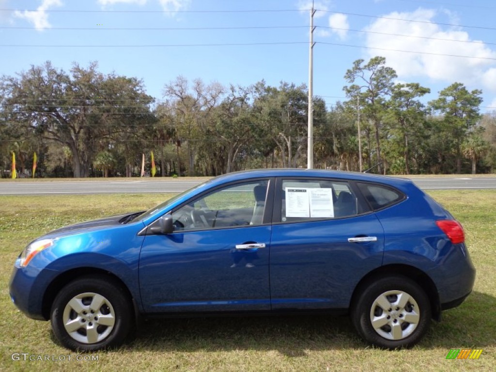 Indigo Blue 2010 Nissan Rogue S Exterior Photo #77158865