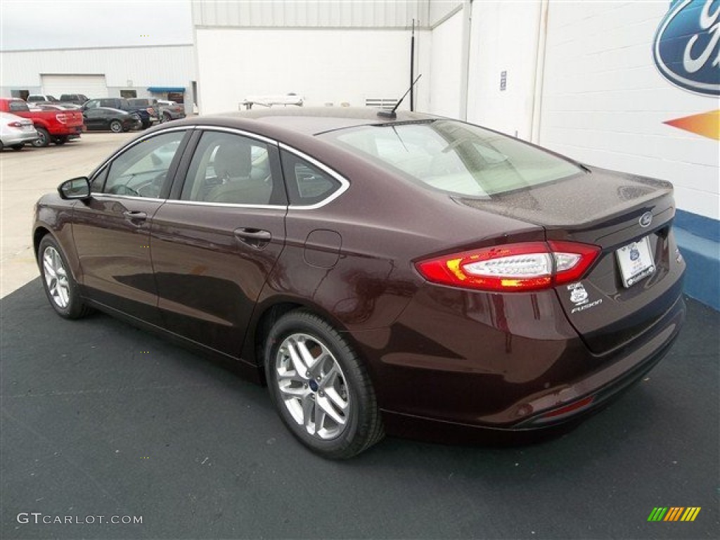 2013 Fusion SE 1.6 EcoBoost - Bordeaux Reserve Red Metallic / Dune photo #4