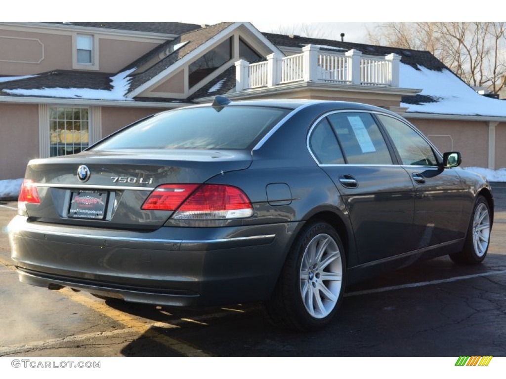 2007 7 Series 750Li Sedan - Titanium Grey Metallic / Black photo #7