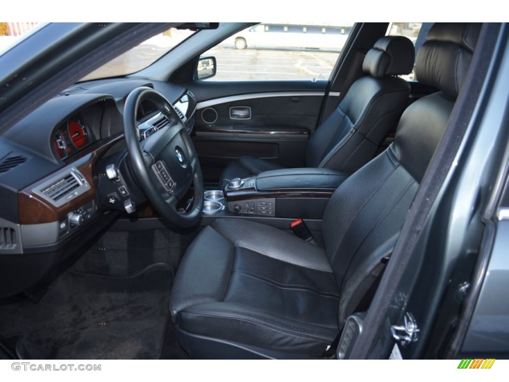2007 7 Series 750Li Sedan - Titanium Grey Metallic / Black photo #10
