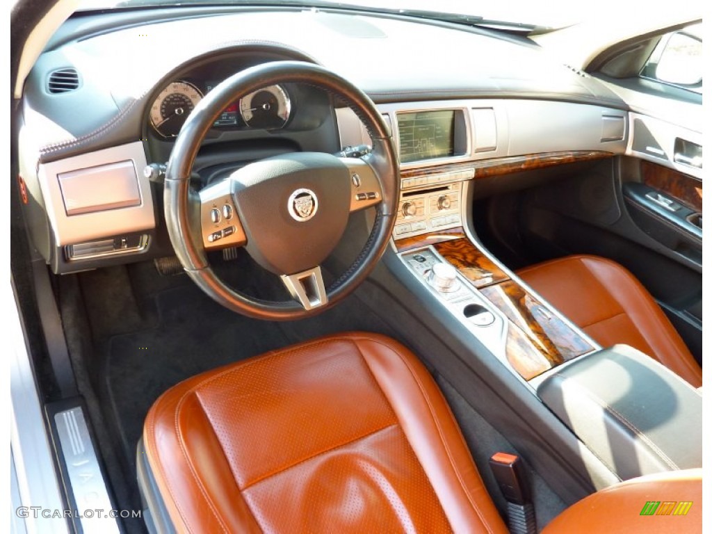 Spice/Charcoal Interior 2009 Jaguar XF Supercharged Photo #77160164