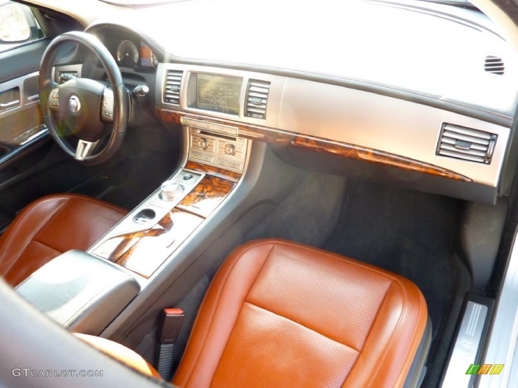 2009 Jaguar XF Supercharged Spice/Charcoal Dashboard Photo #77160261