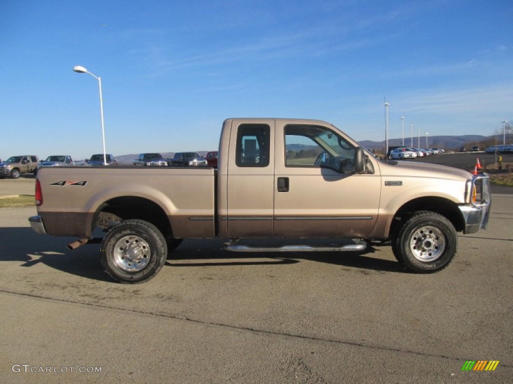 1999 F250 Super Duty XL Extended Cab 4x4 - Light Prairie Tan Metallic / Medium Prairie Tan photo #4