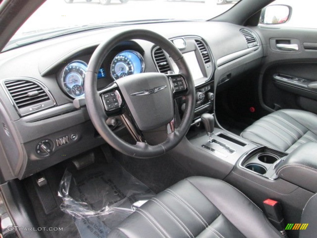 Black Interior 2012 Chrysler 300 S V8 AWD Photo #77161127