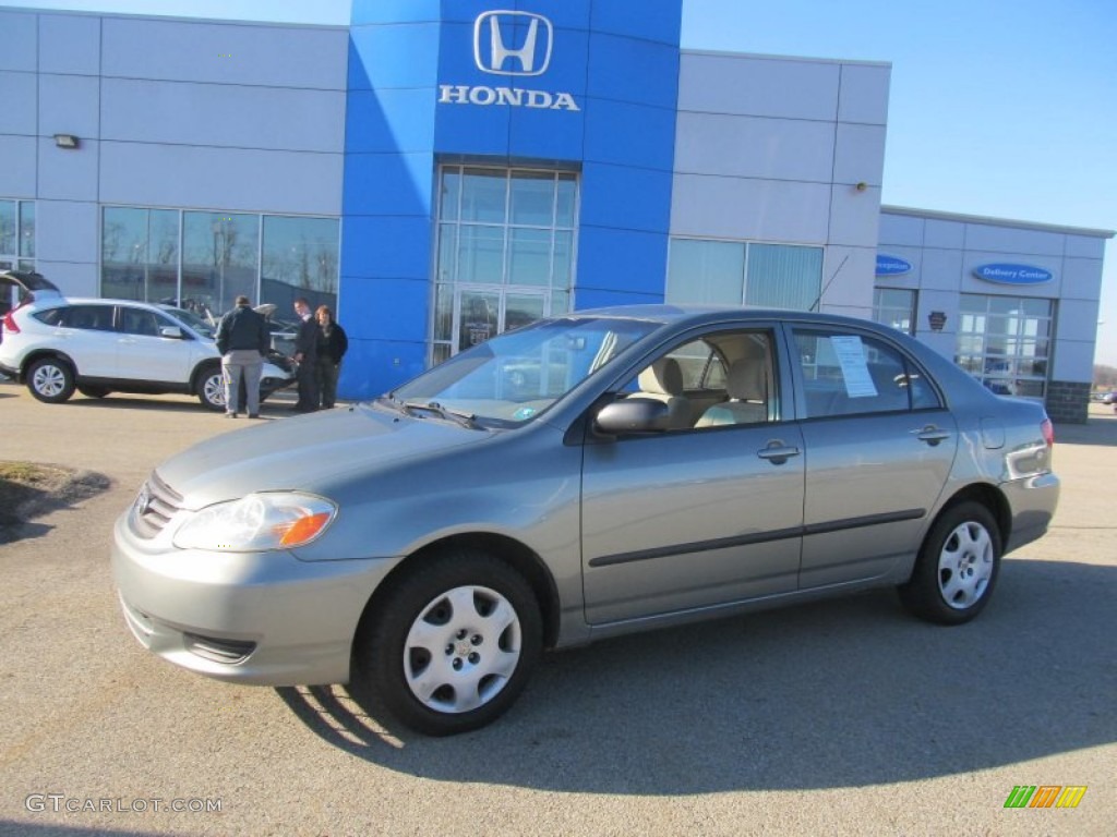 2003 Corolla CE - Mineral Green Metallic / Light Gray photo #1