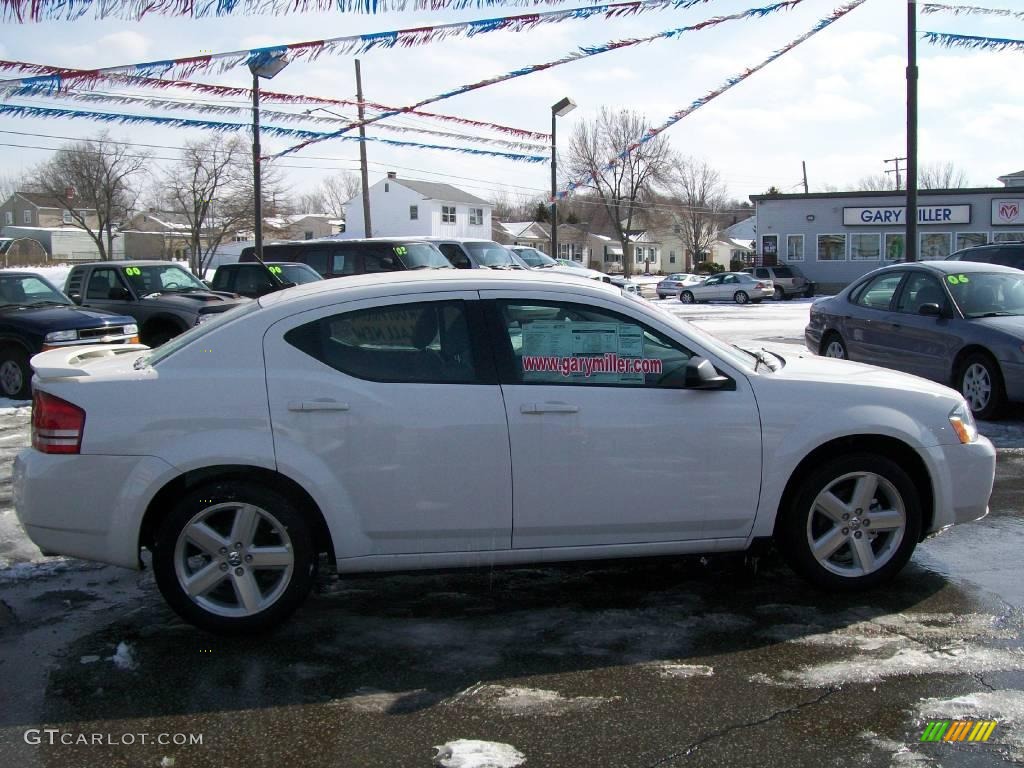 2008 Avenger SXT - Stone White / Dark Slate Gray/Light Slate Gray photo #7