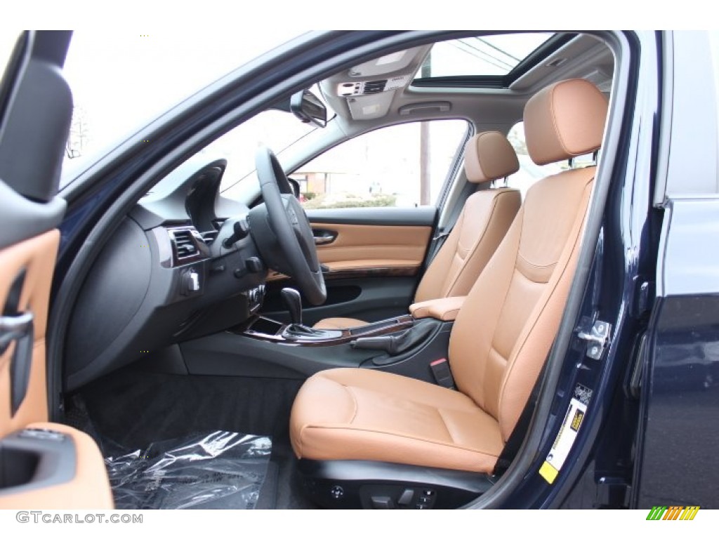 2010 3 Series 328i xDrive Sedan - Monaco Blue Metallic / Saddle Brown Dakota Leather photo #10