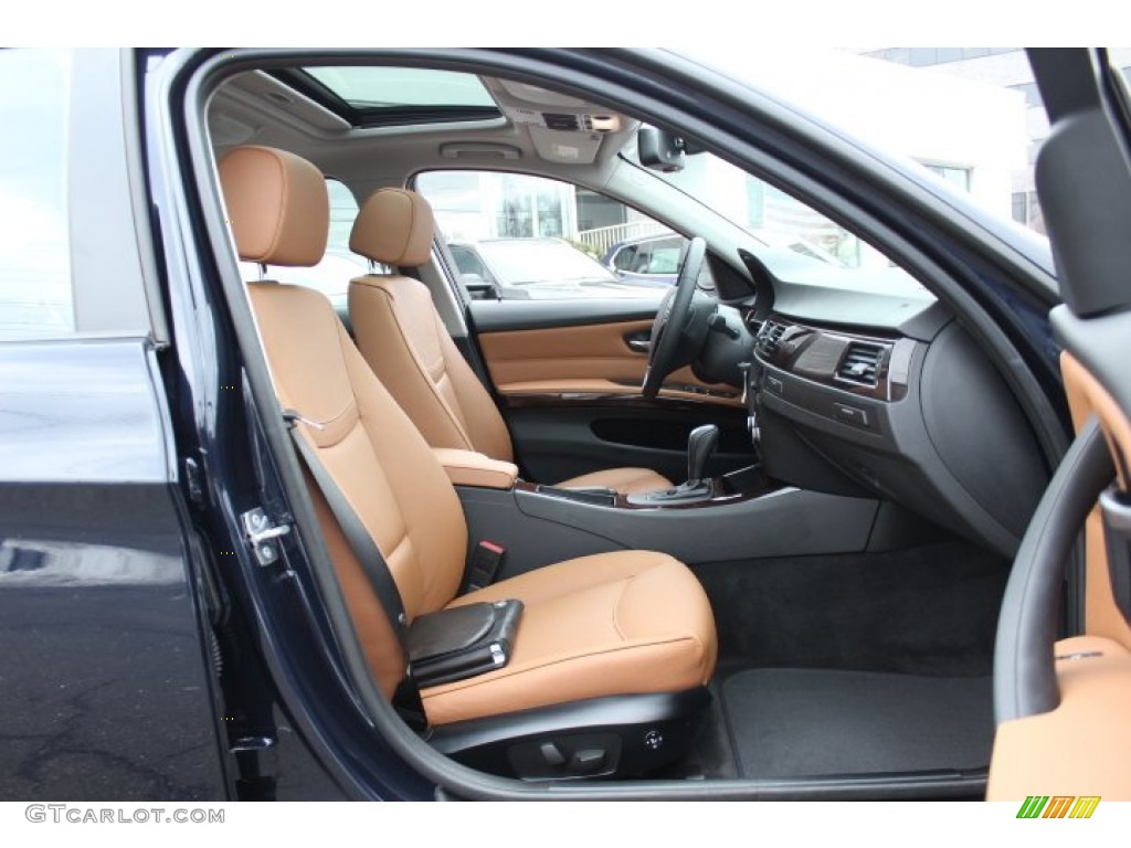 2010 3 Series 328i xDrive Sedan - Monaco Blue Metallic / Saddle Brown Dakota Leather photo #25