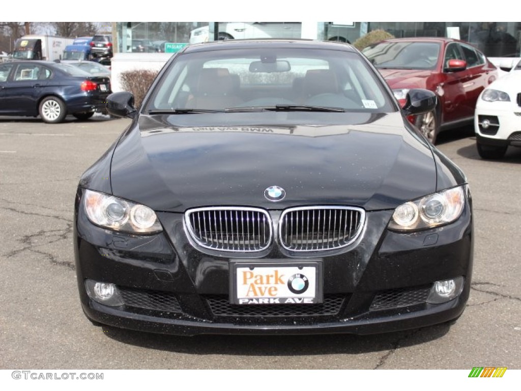 2010 3 Series 328i xDrive Coupe - Black Sapphire Metallic / Saddle Brown Dakota Leather photo #2