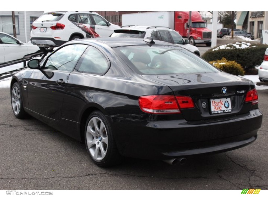 2010 3 Series 328i xDrive Coupe - Black Sapphire Metallic / Saddle Brown Dakota Leather photo #7