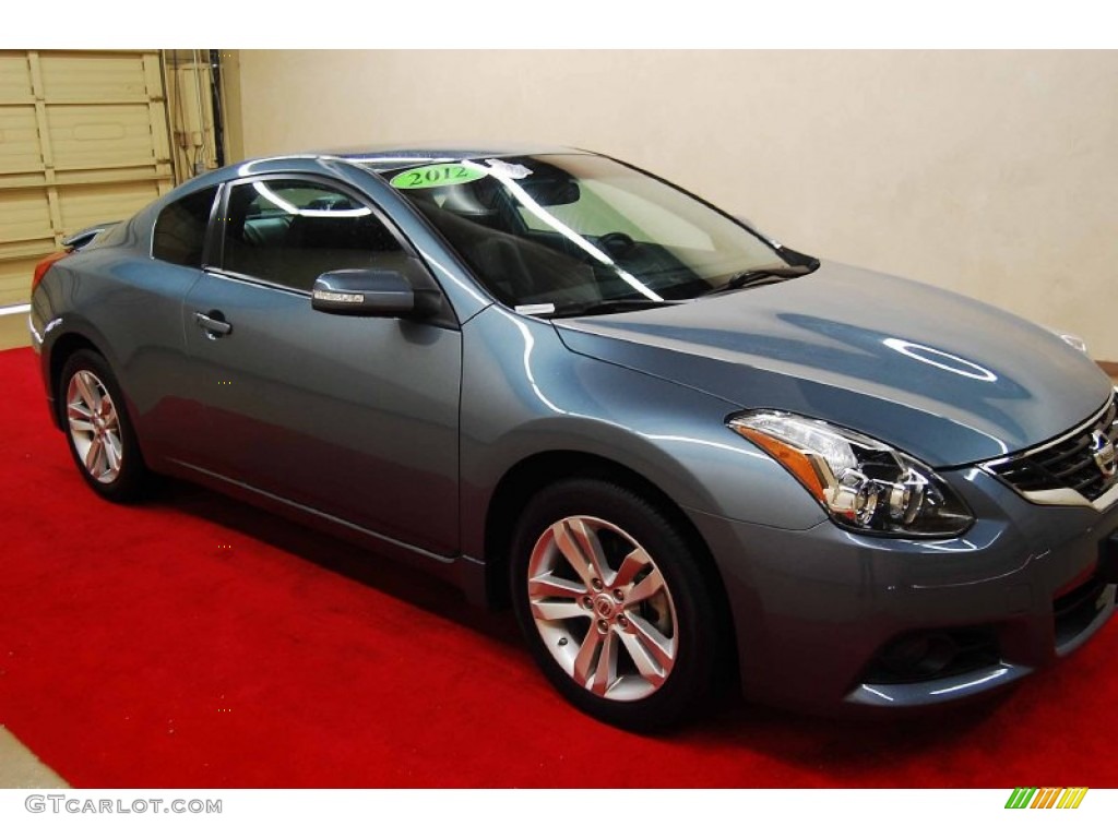 2012 Altima 2.5 S Coupe - Ocean Gray / Charcoal photo #1