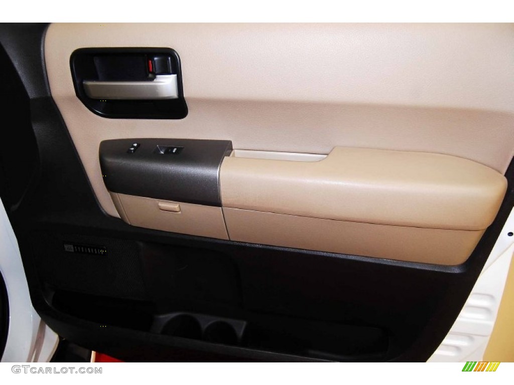 2010 Sequoia Limited 4WD - Super White / Sand Beige photo #20