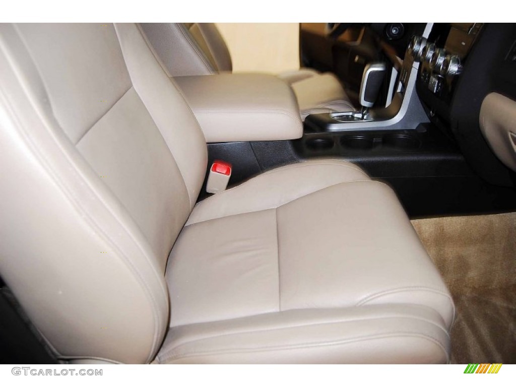 2010 Sequoia Limited 4WD - Super White / Sand Beige photo #21