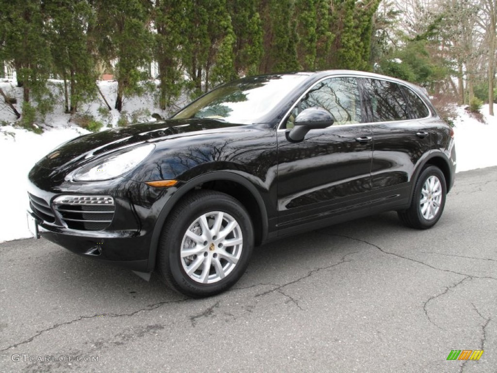 Black 2012 Porsche Cayenne Standard Cayenne Model Exterior Photo #77163365