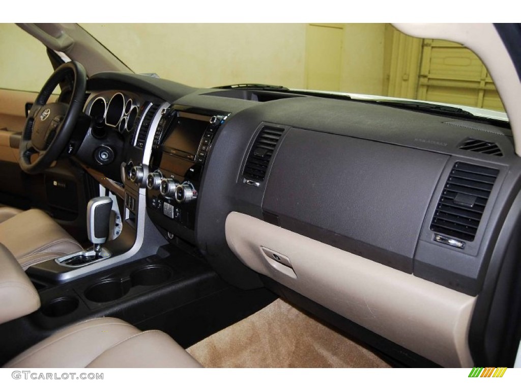 2010 Sequoia Limited 4WD - Super White / Sand Beige photo #22