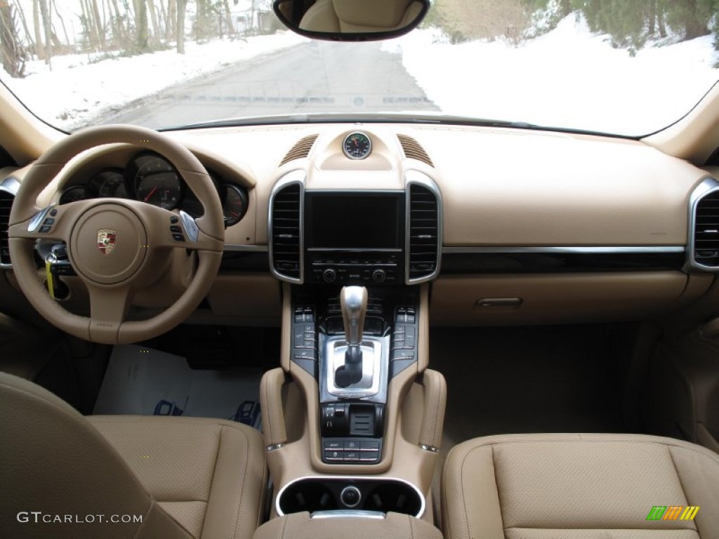2012 Porsche Cayenne Standard Cayenne Model Luxor Beige Dashboard Photo #77163461