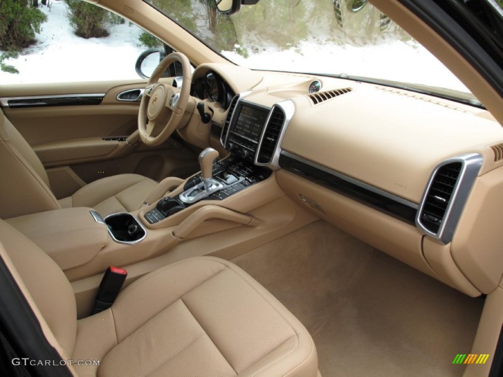 2012 Porsche Cayenne Standard Cayenne Model Luxor Beige Dashboard Photo #77163479